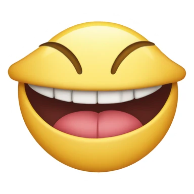 Smiley face biting lip sticker