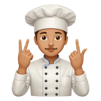 chef kissing fingers, delicious food gesture sticker