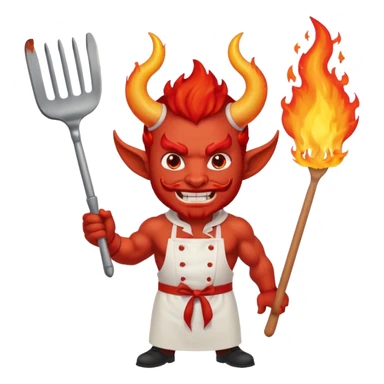 SATAN CHEF ATTITUDE  MORE  sticker