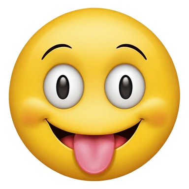 smiley face with tongue sticking out and x's for eyes sticker