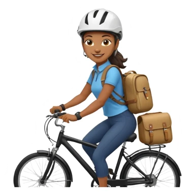 Urban Bike Courier black woman  sticker