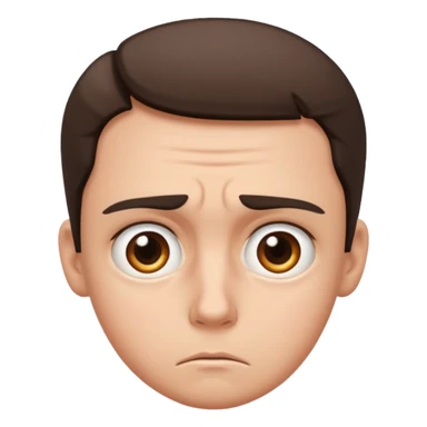 Create one core emoji that clearly represents the emotion “anxious.”
The emoji should show:

Facial tension

Worry or nervousness

A small sweat drop to indicate anxiety

The emoji must visually communicate emotional stress or nervous anticipation without using text. sticker