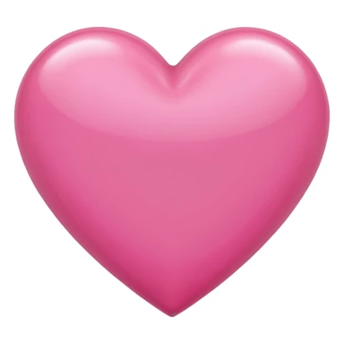 Plain pink heart sticker