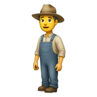 Agriculteur triste sticker