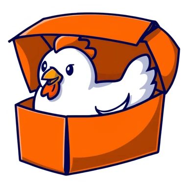 Popeyes 8-piece chicken box sticker