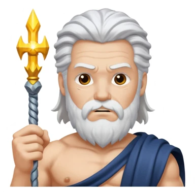 fullbody god ZEUS, standing still sticker