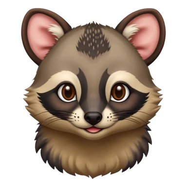 yummy face on civet sticker