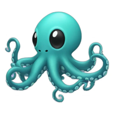An octopus in a video player sticker