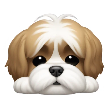 Sleeping Shi Tzu sticker