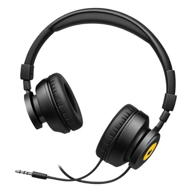 headphones with side bows sticker