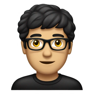 male with black shirt and glasses, black hair, flag of Sealand behind him sticker