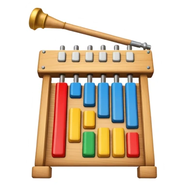 wooden glockenspiel instrument sticker