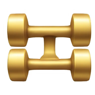 gold dumbell sticker