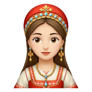 Girl Serbian orthodox folklore dancing sticker