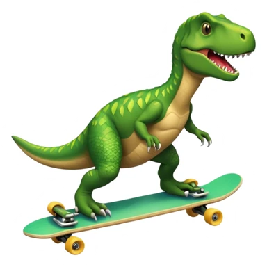 Trex on skateboard sticker