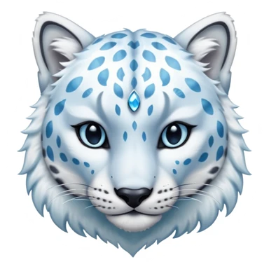 Shiny Snow-Leopard-Amaura-Arctic-Fox-fusion-hybrid… sticker