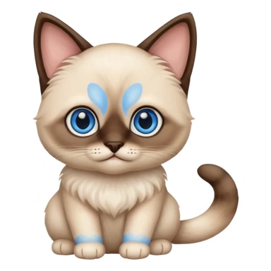 baby siamese cat sticker
