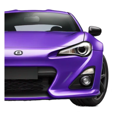 purple gt86 with a spoiler  sticker