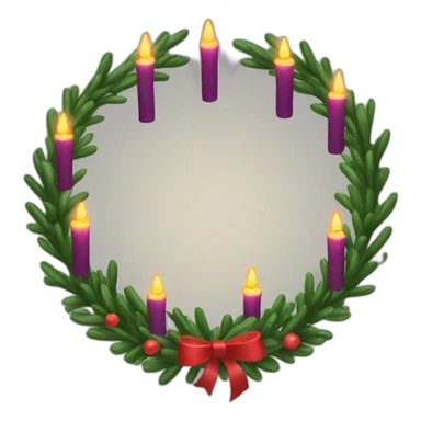 Advent wreath sticker