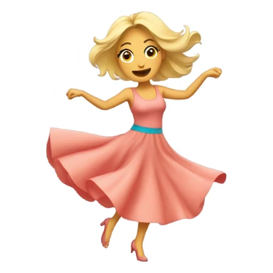 Rubia bailando  sticker