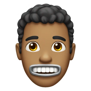 Guy with zipper on mouth sticker