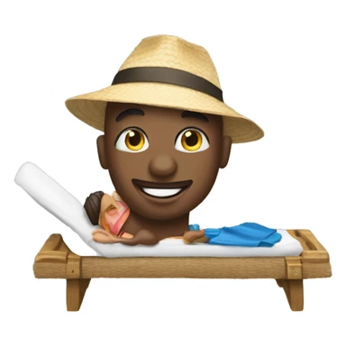 Quelqu'un qui profite de ses vacances  sticker