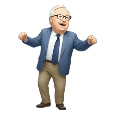 Jean marie le pen habillé debout le bras tendu sticker