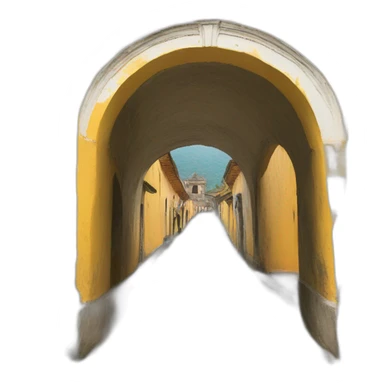 Antigua Guatemala yellow Arch sticker