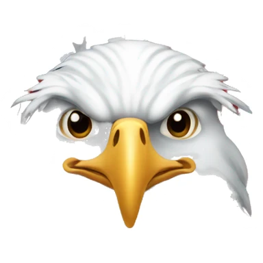 Patriotic American Bald Eagle sticker