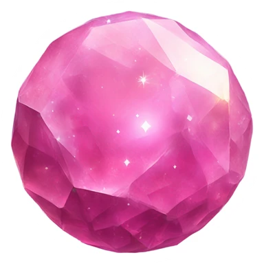 Pink crystallized moon  sticker