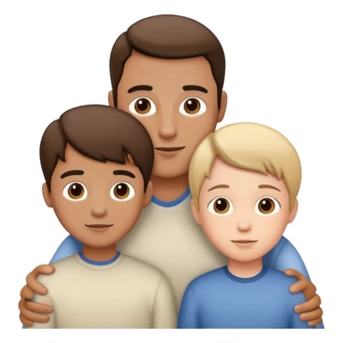 family 1 children 2 father sticker