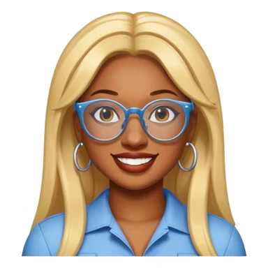 Megan Thee Stallion wear glasses sticker