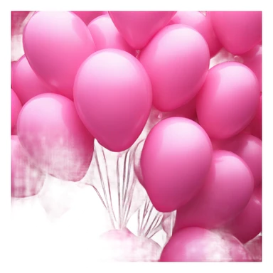 Happy birthday with pink balloons sticker