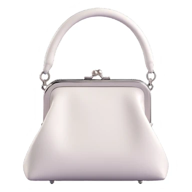 Back white gothic purse without background sticker