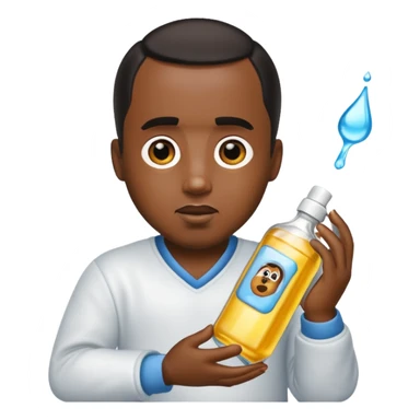 Diddy with baby oil sticker