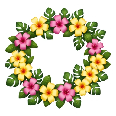 Hawaiian lei sticker