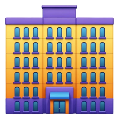 I want a 7 storey building with 7 colours. Starting with violet, indigo, blue, green, yellow, orange , red sticker