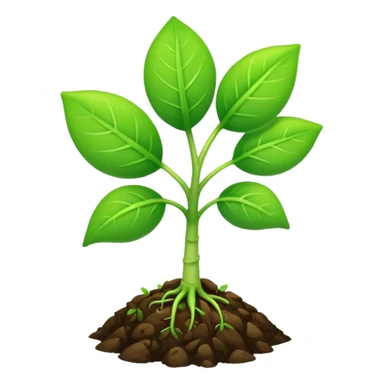 Make a sprout emoji sticker