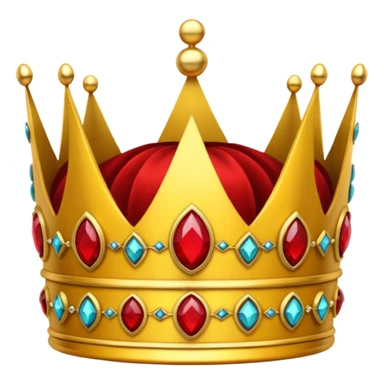 yellow crown with only red gems a lot red gems sticker
