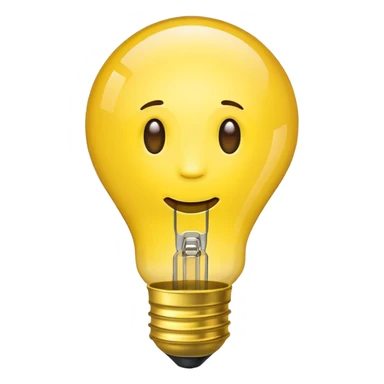 bulb bright idea emoji iphone sticker