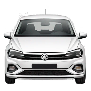 volkswagen polo 2020 r line white sticker