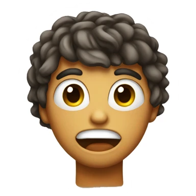 Twemoji cringe face sticker