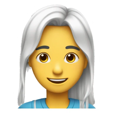 cara feliz com cara triste sticker