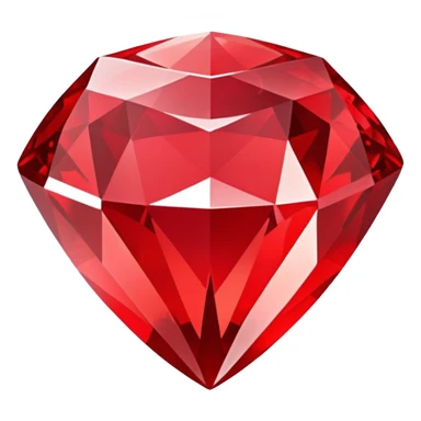 red diamond gem sticker