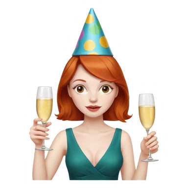 pirate redhead woman drunk sticker