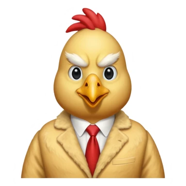 Donald trump in a chicken suit  sticker