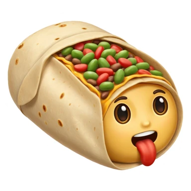 Bean burrito sticker