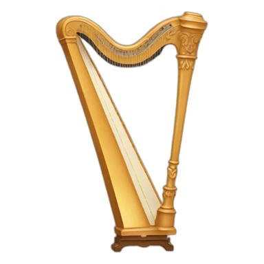 a pedal harp sticker