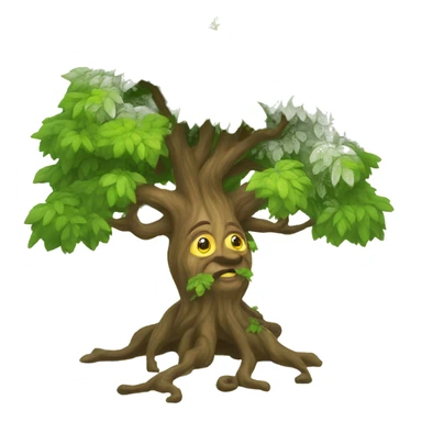 tree of life druid fun cartoon sticker