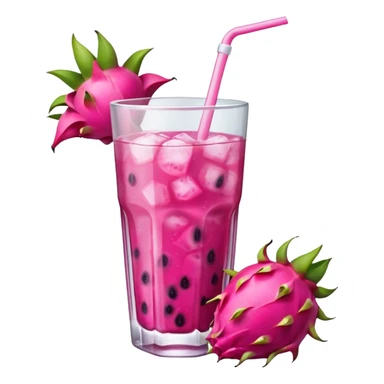 Glass of dragon fruit lemonade sticker